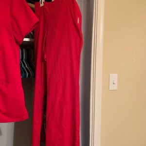 Red Cherokee Scrubs set: Size XS